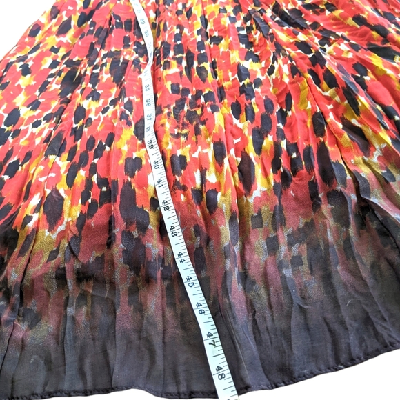 Boutique Summer maxi dress with lining umbra bottom colorful pattern size large - Picture 6 of 10